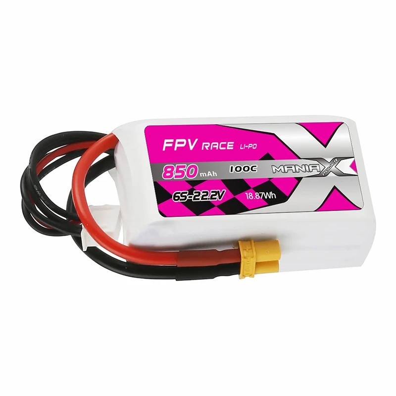 6S-22.2V 850mAh 100C FPV Racing Lipo акумулятор