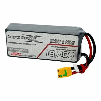Акумулятор ManiaX Solid-State Lipo 6S-22,2V 18000mAH 10C для дронів і БПЛА