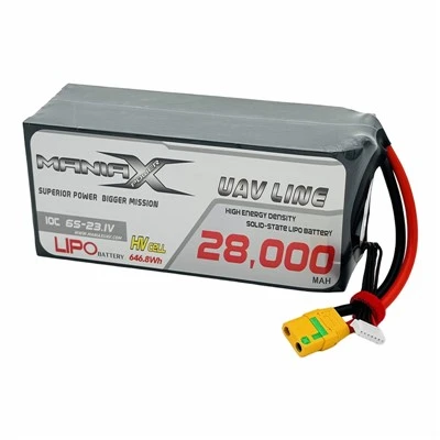 Акумулятор ManiaX Solid-HV LiPo 6S-23.1V 28 000mAh 10C для дронів і БПЛА